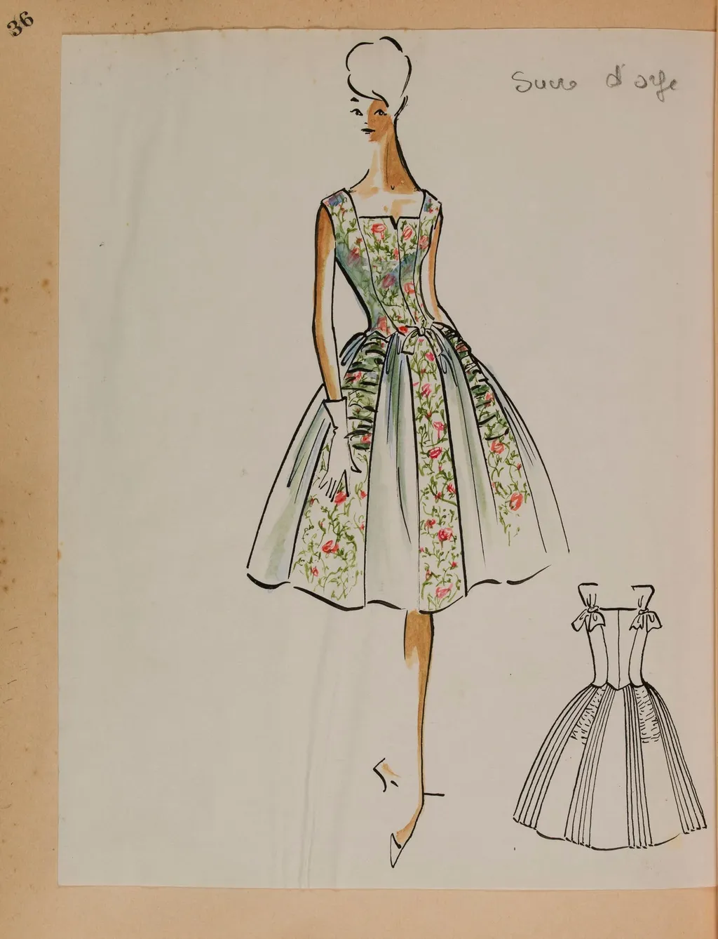 Sucre d'orge, by Carven, 1958