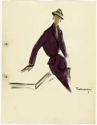 'Tabaqui', by Carven, 1951
