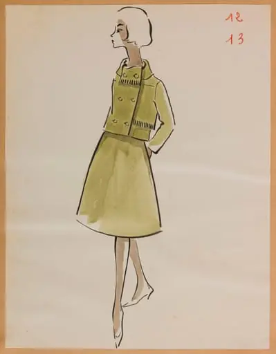 Tailleur absinthe, by Carven