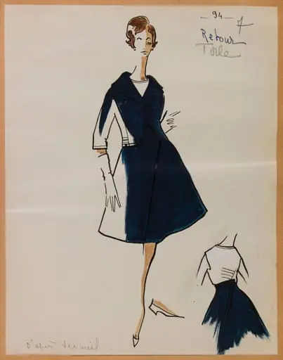 Tailleur noir à jupe ample, by Carven