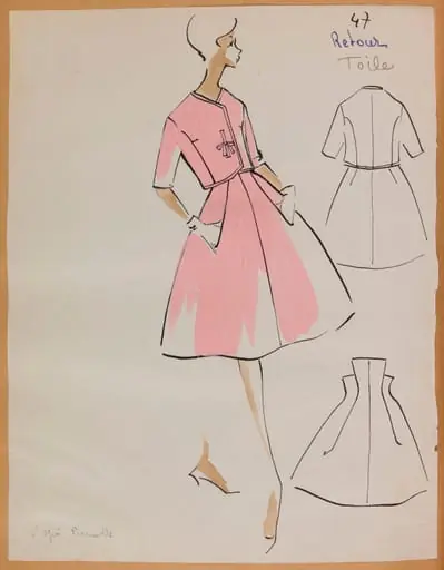 Tailleur rose, by Carven