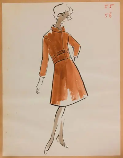 Tailleur rouille, by Carven
