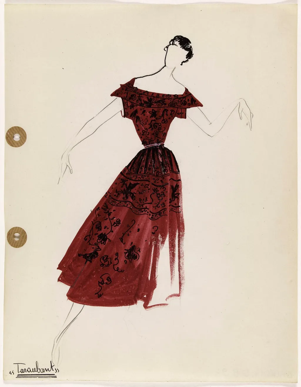 'Taraubant', by Carven, 1949