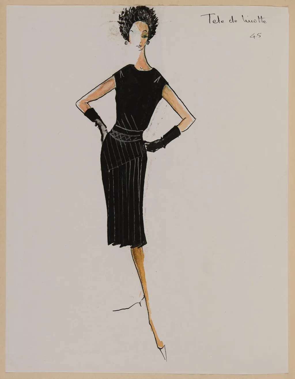 Tête de linotte, by Carven, 1960