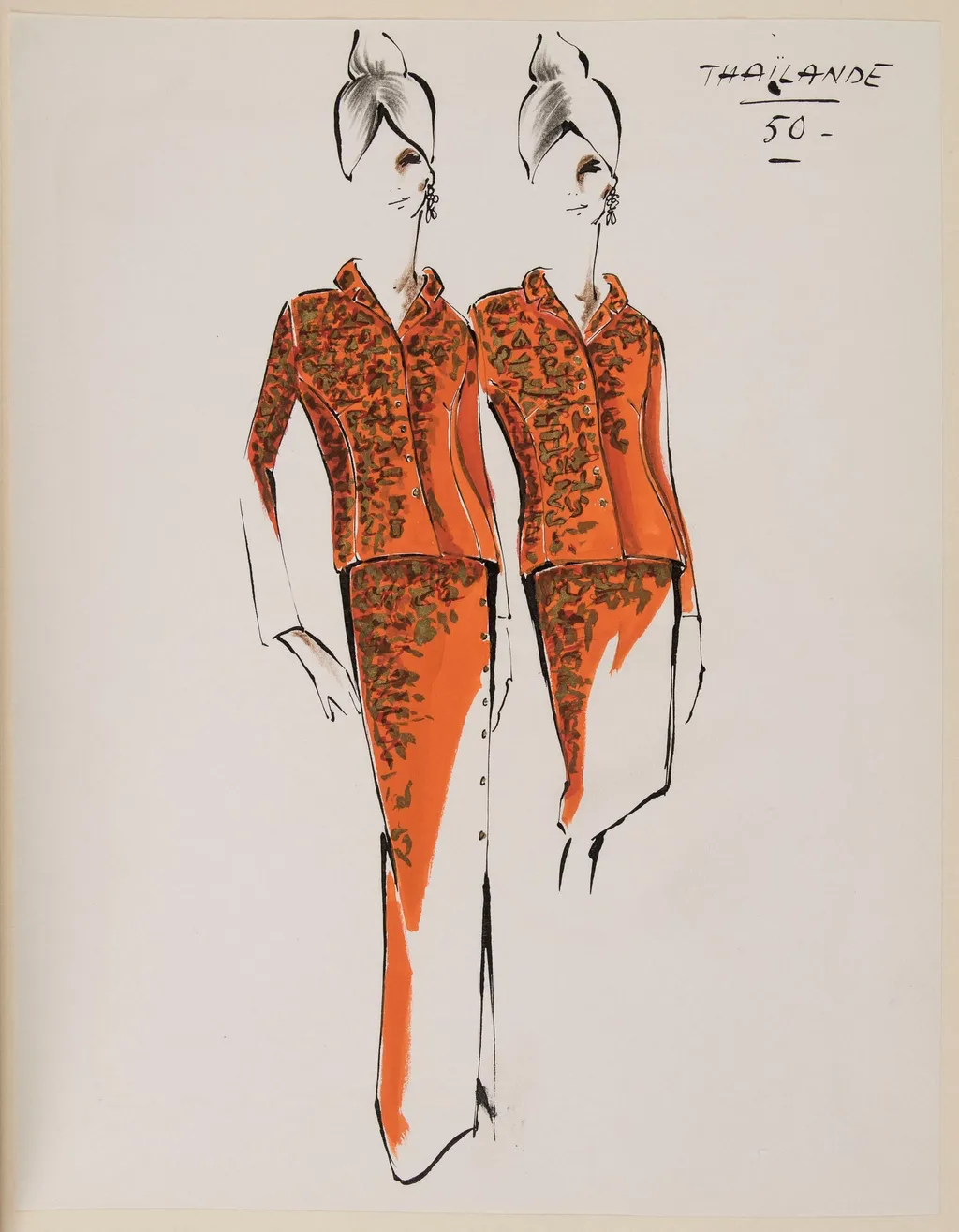 Thaïlande, by Carven, 1963