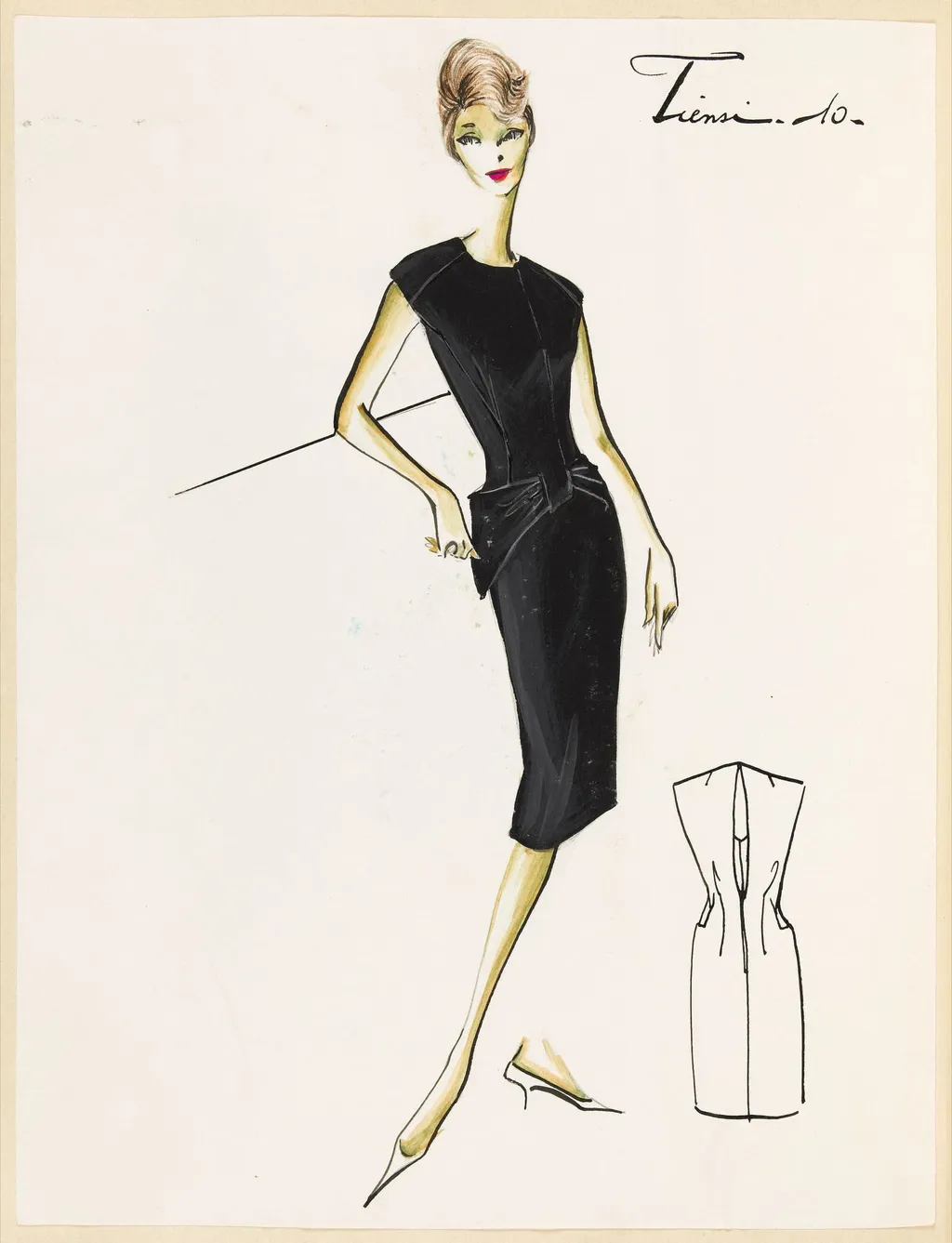 Tiensi, by Carven, 1959