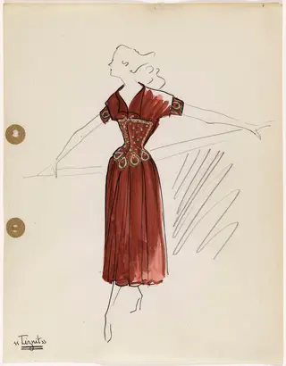 'Tiznit', by Carven, 1949