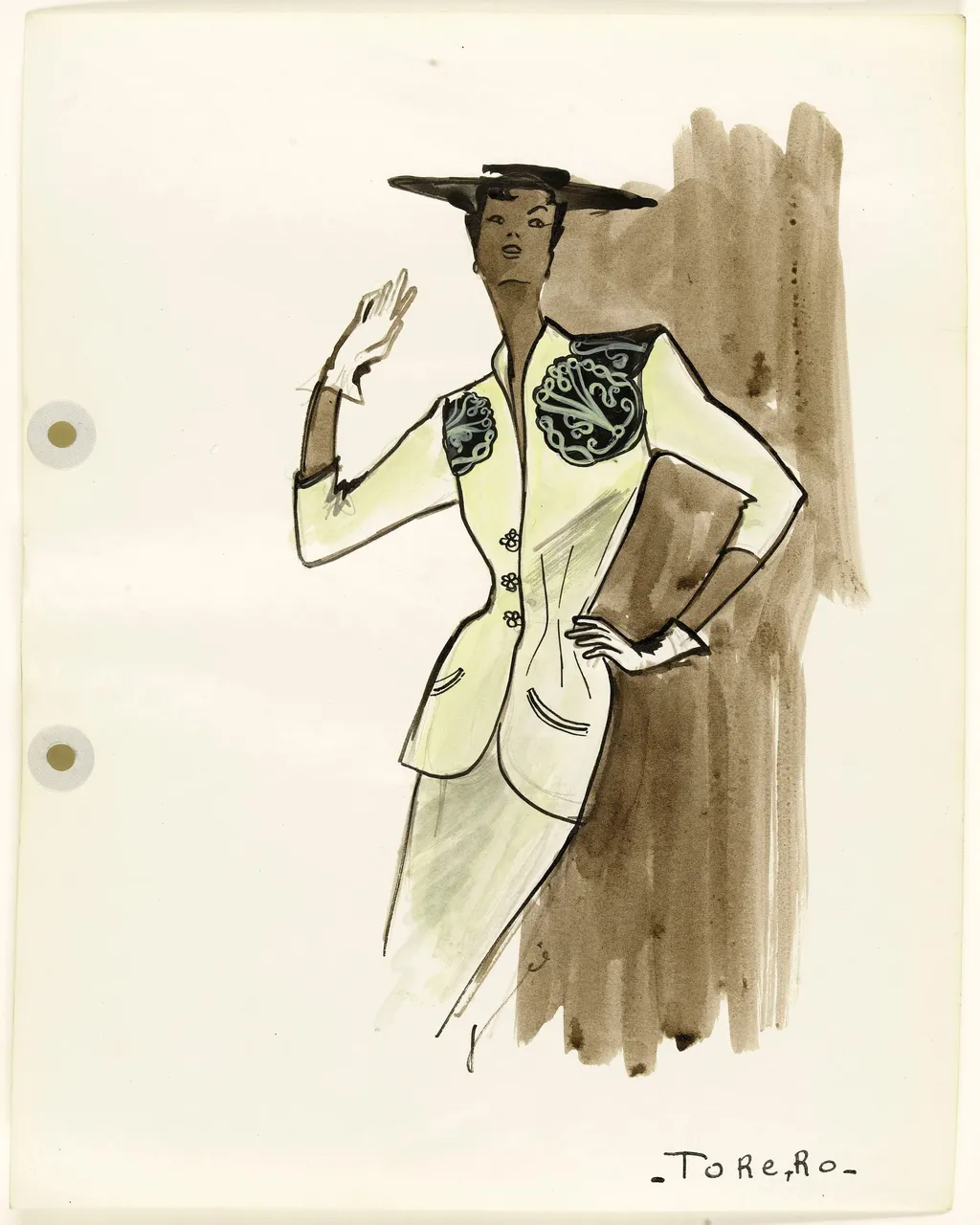 'Torero', by Carven, 1951