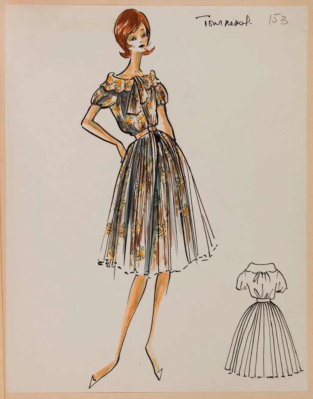 Tournesol, by Carven, 1958