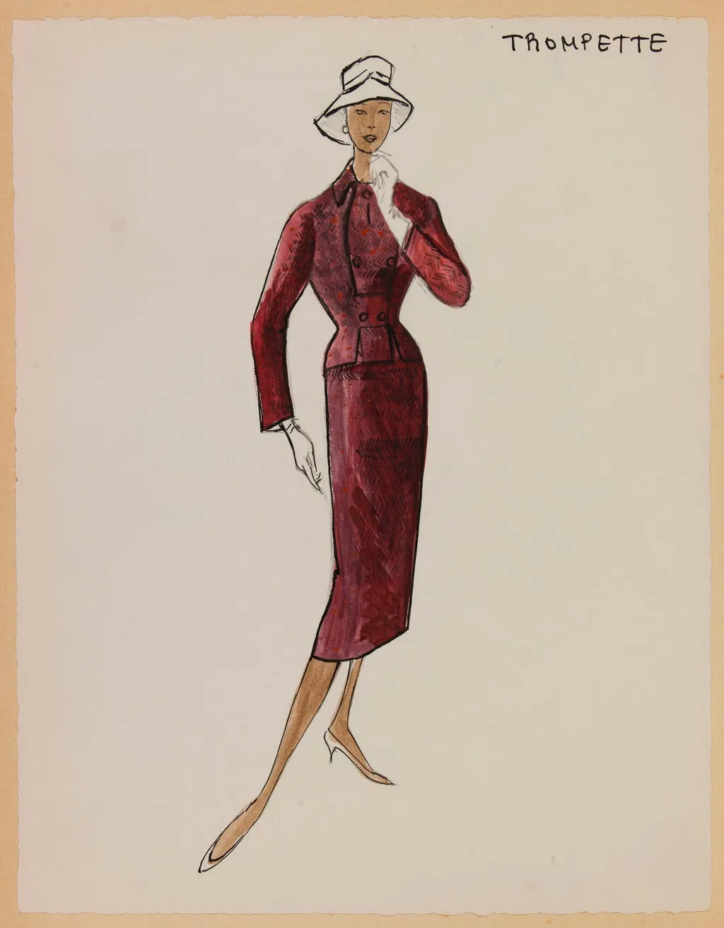 Trompette, by Carven, 1956