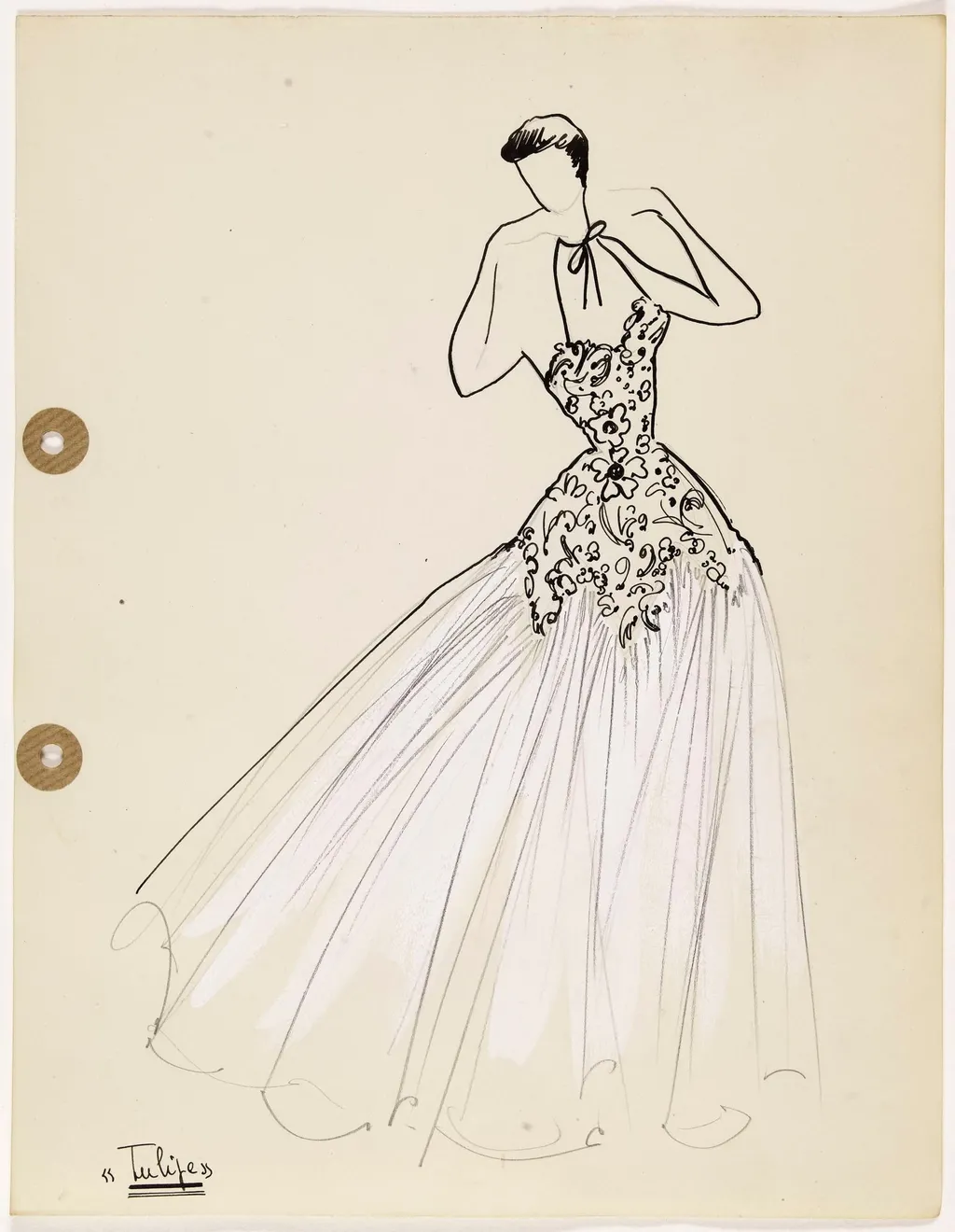 'Tulipe', by Carven, 1949