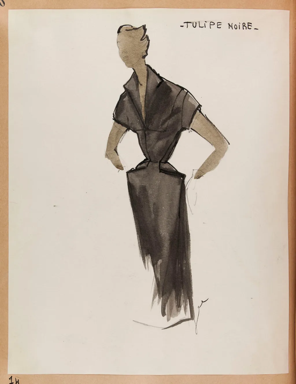 Tulipe noire, by Carven, 1951