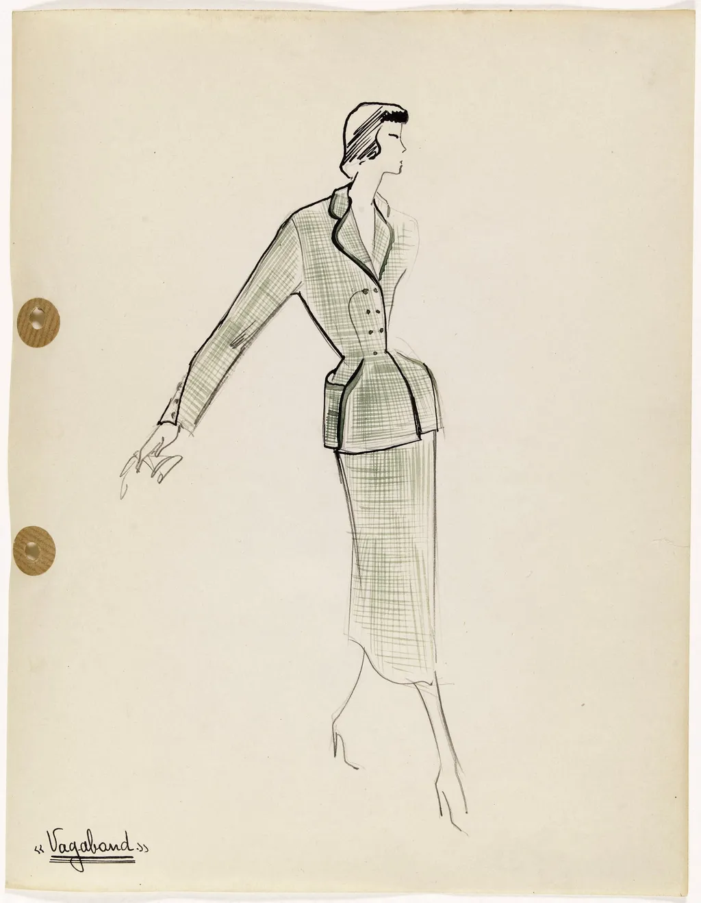 'Vagabond', by Carven, 1949