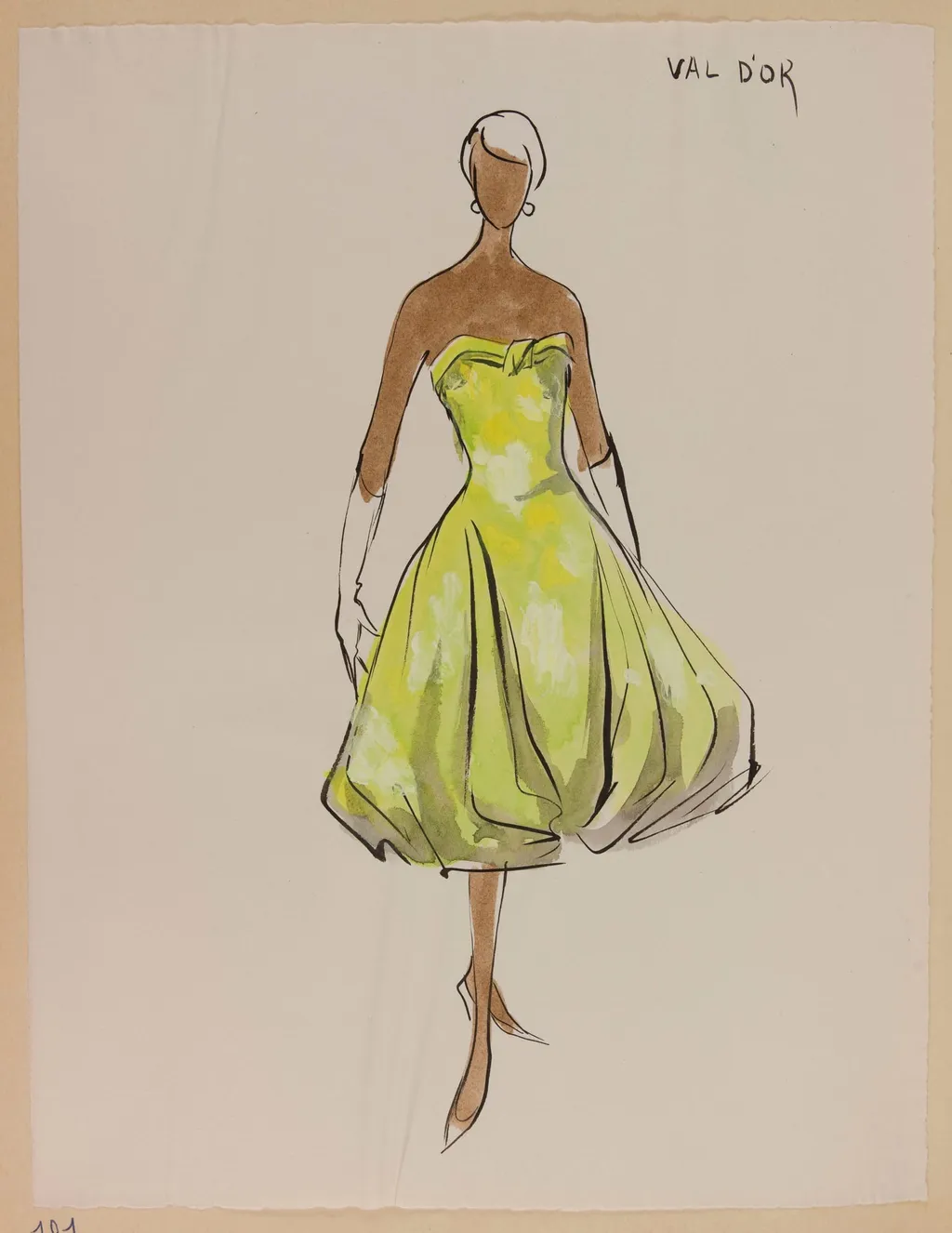 Val d'or, by Carven, 1956