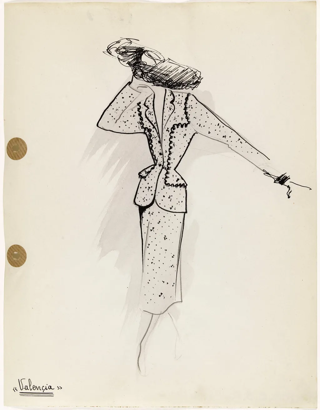 'Valençia', by Carven, 1949