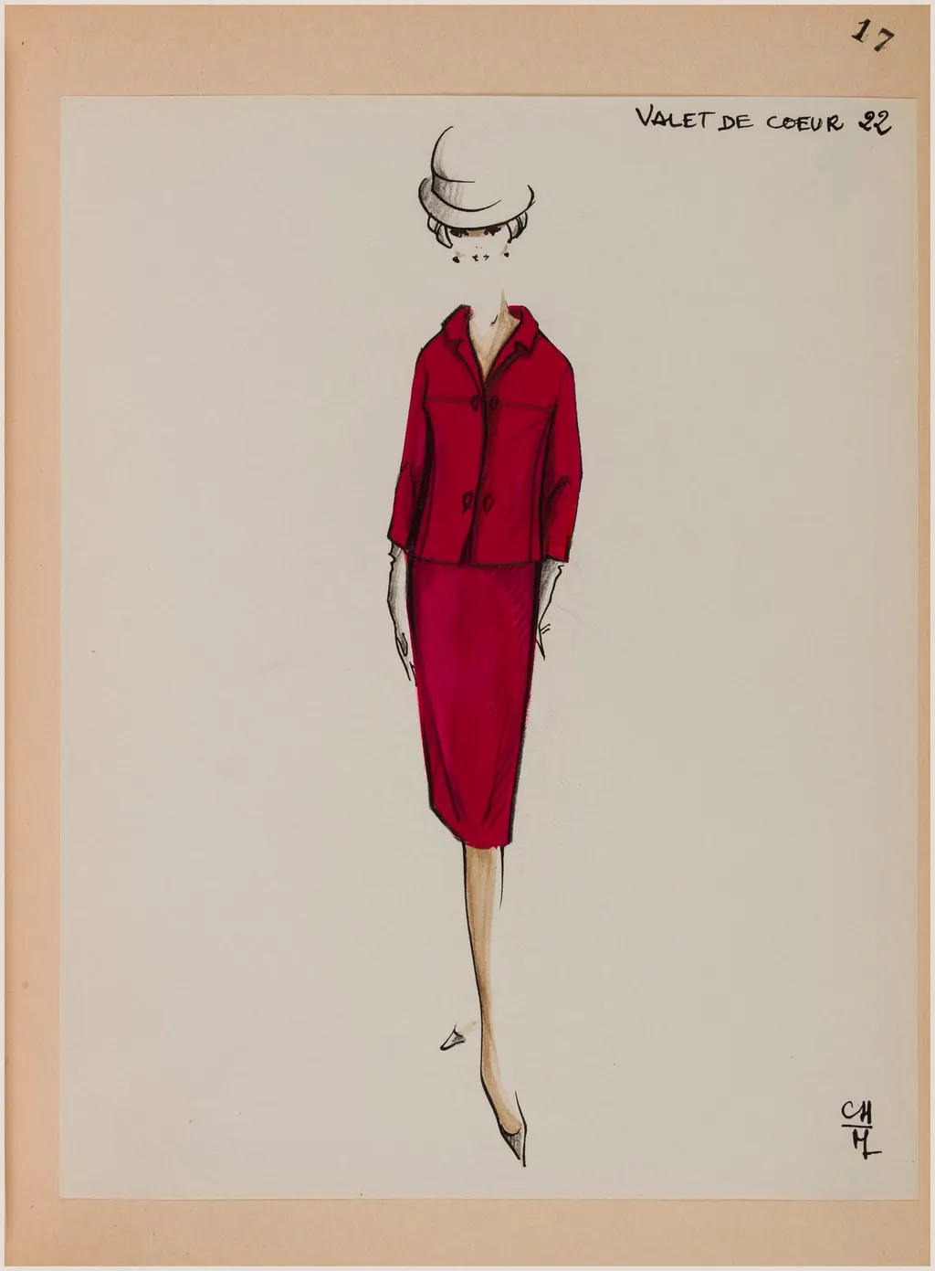 Valet de coeur, by Carven, 1963