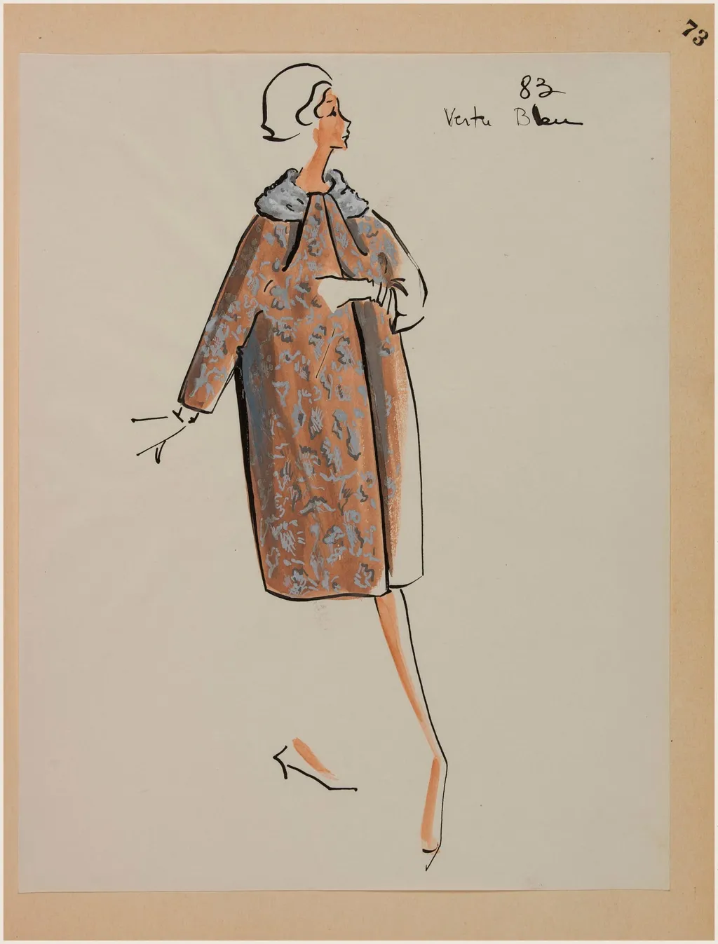 Vertu bleu, by Carven, 1958