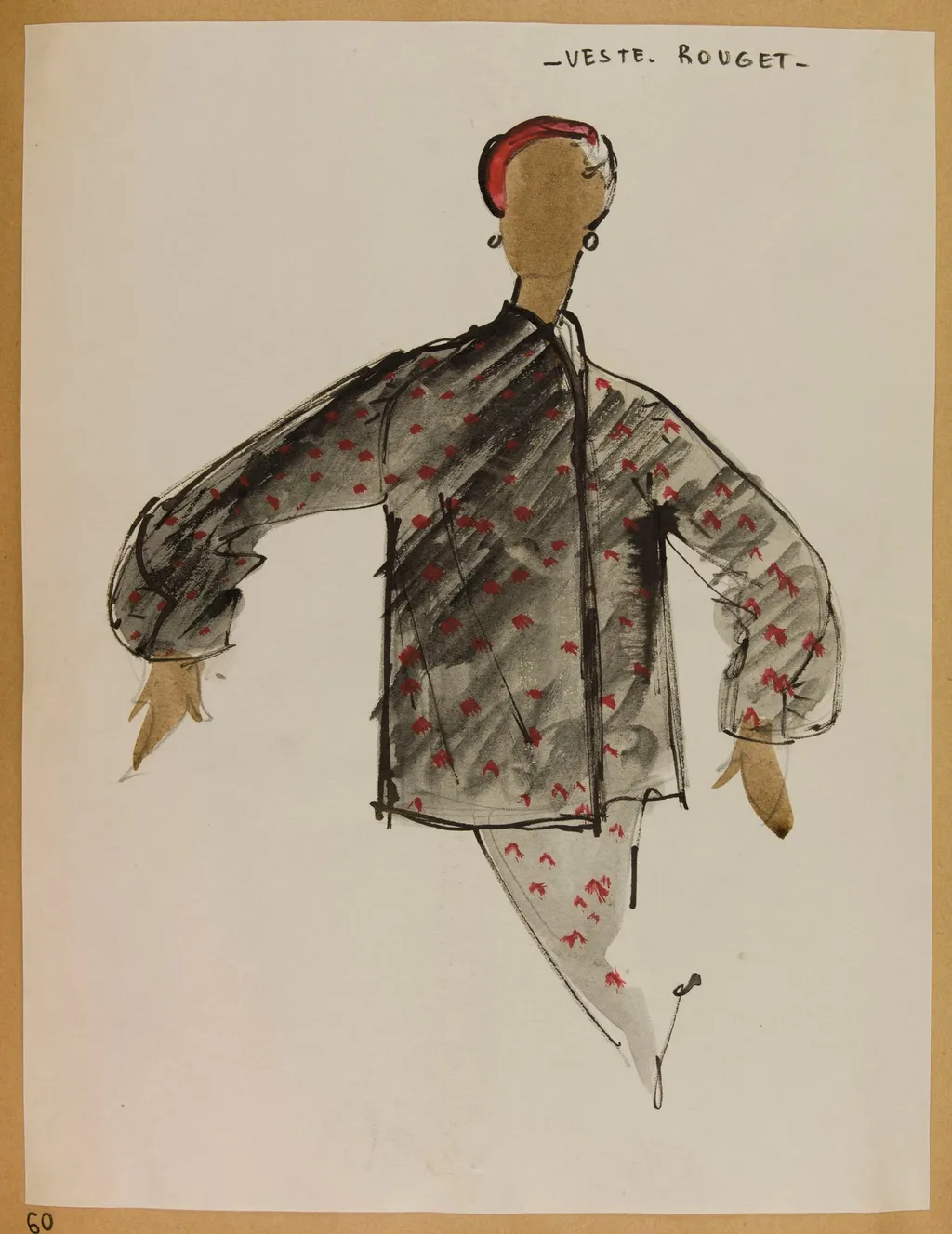 Veste rouget, by Carven, 1952