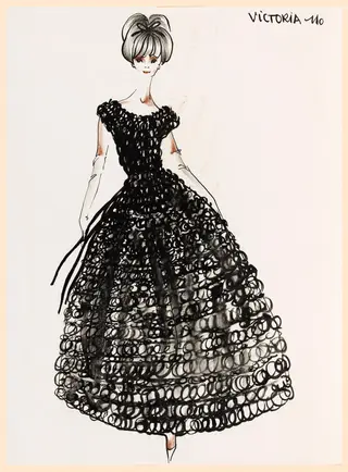 Victoria, by Carven, 1962
