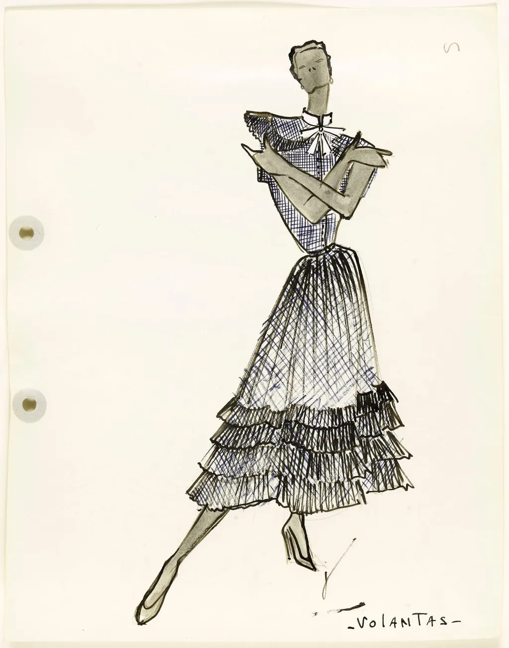 'Volantas', by Carven, 1951