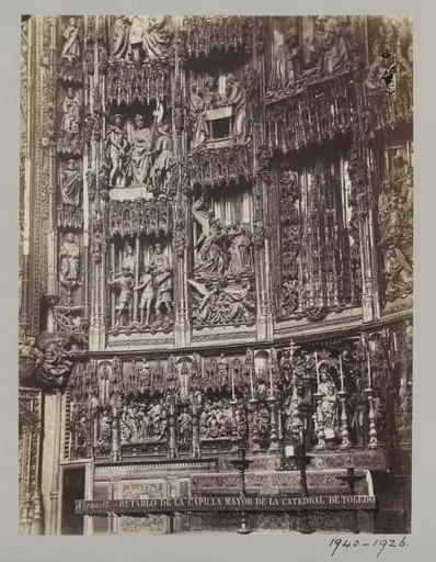 Altarpiece in Toledo Cathedral, Spain, by Casiano Alguacil Blázquez