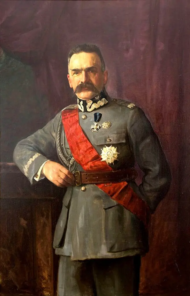 Portret Józefa Piłsudskiego, by Casimir Markievicz
