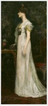 The Artist's Wife, Constance, Comtesse de Markievicz (1868-1927), Irish Painter and Revolutionary, by Casimir Markievicz, oil, 1900