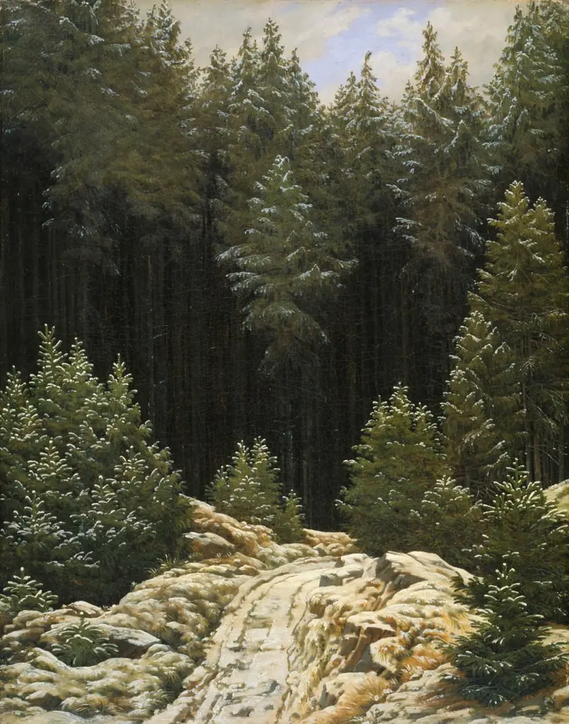 Early Snow, by Caspar David Friedrich