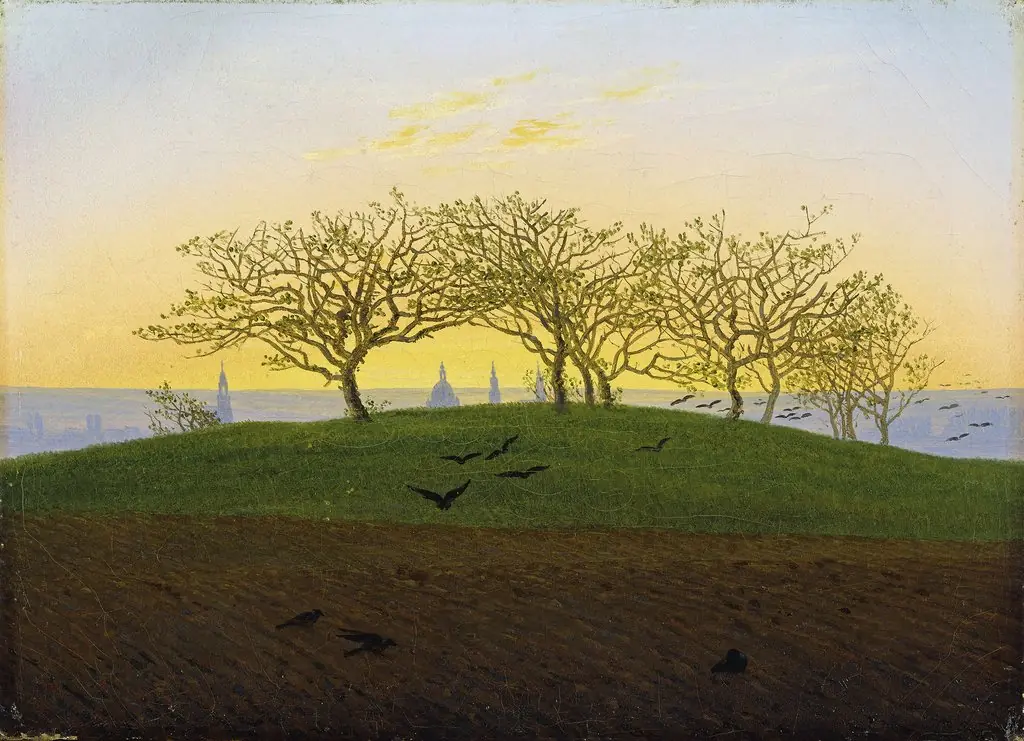 Hill and Ploughed Field near Dresden, by Caspar David Friedrich