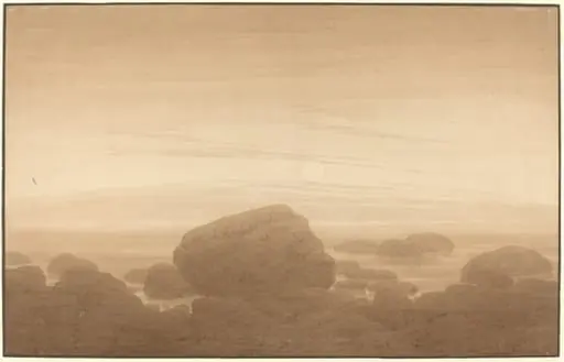 Moonrise on an Empty Shore, by Caspar David Friedrich