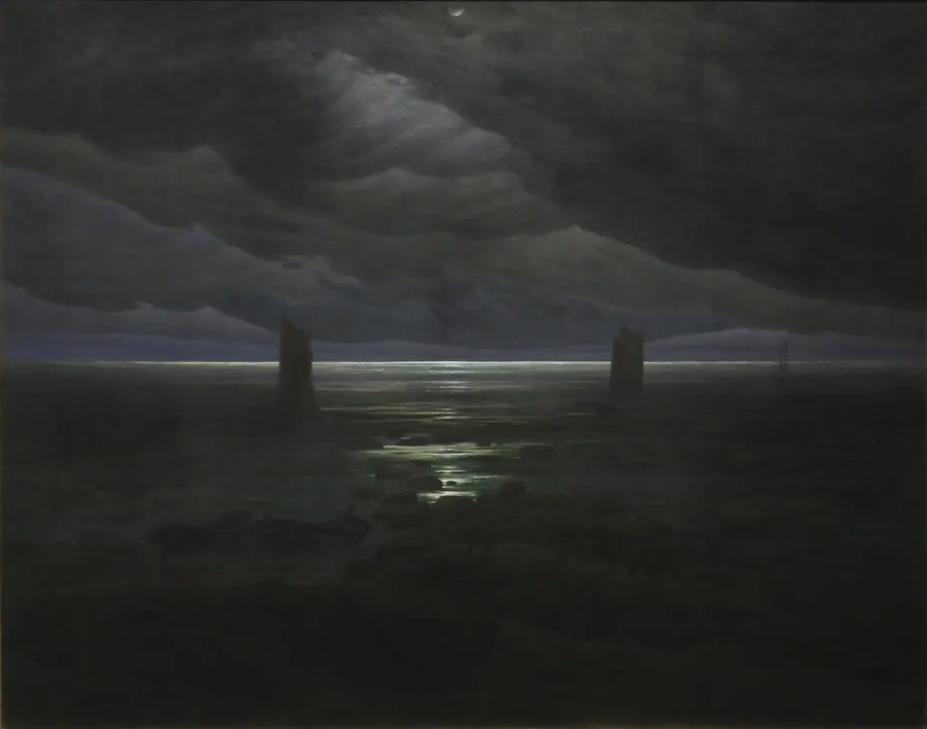Sea Shore in Moonlight, by Caspar David Friedrich