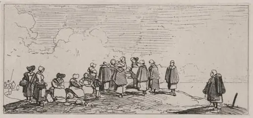 Women on the Shore, by Caspar Johann Nepomuk Scheuren