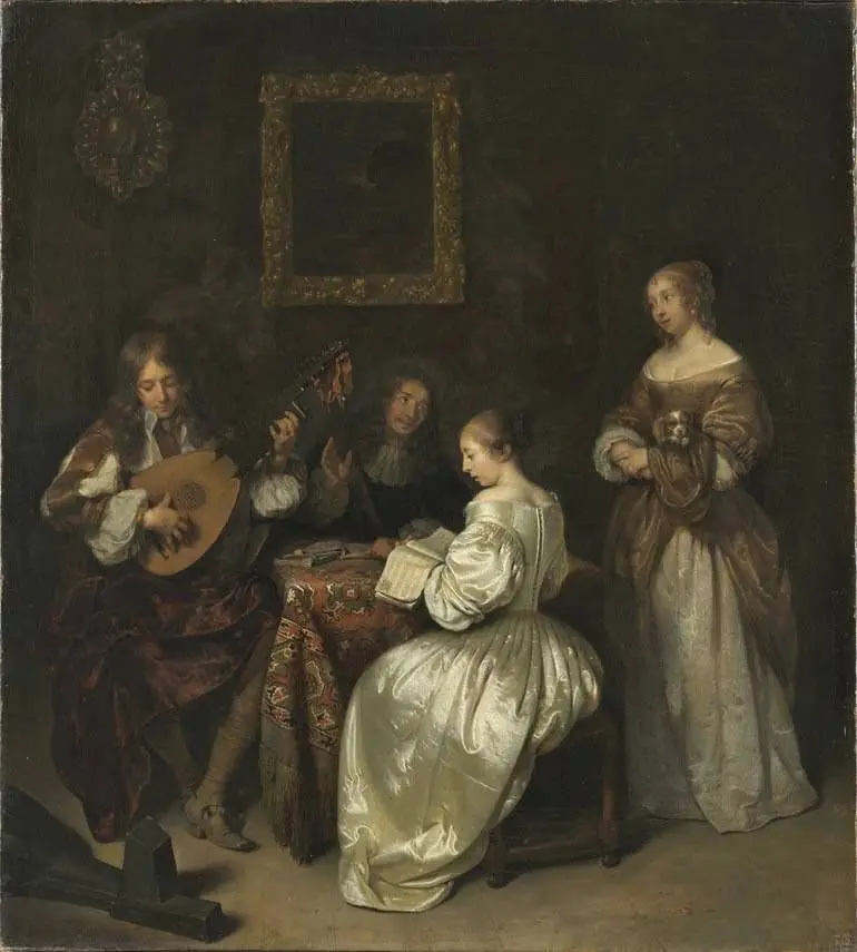 A Musical Evening, by Caspar Netscher