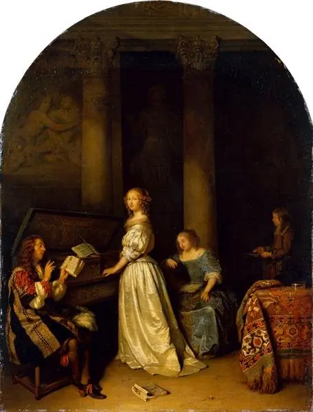 Music-making Couple, by Caspar Netscher