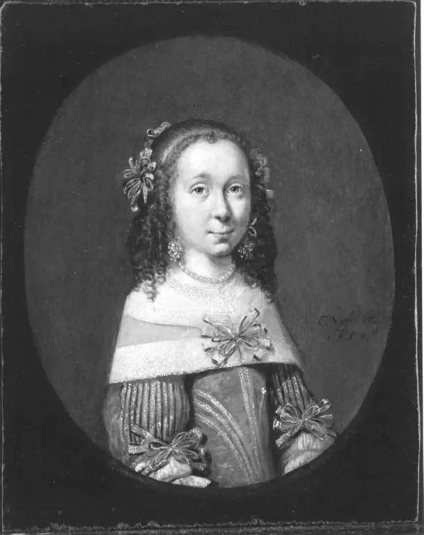 Portrait of a young woman, by Caspar Netscher