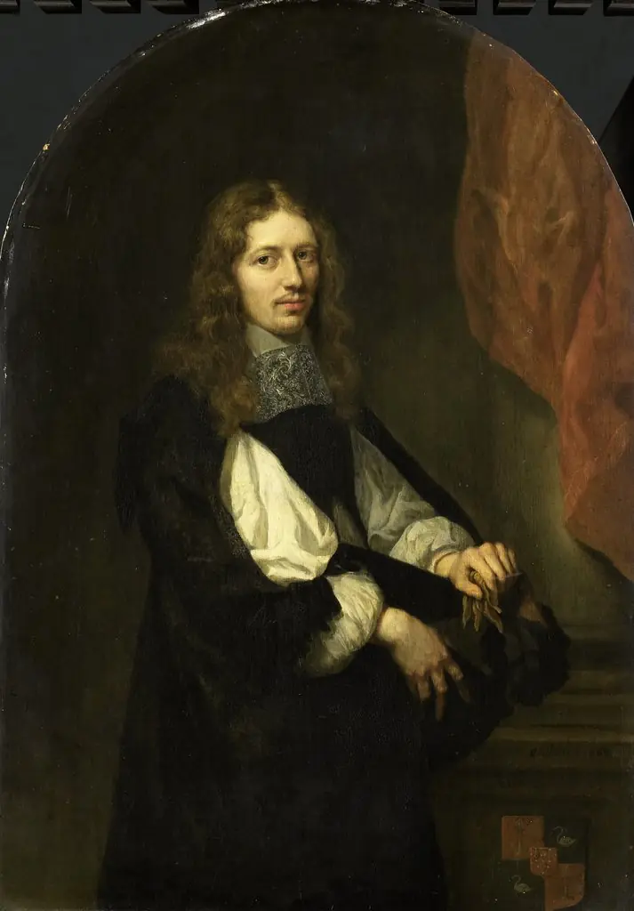 Portrait of Pieter de Graeff (1638-1707), lord of Zuid-Polsbroek, Purmerland, and Ilpendam. Alderman of Amsterdam, by Caspar Netscher, 1663