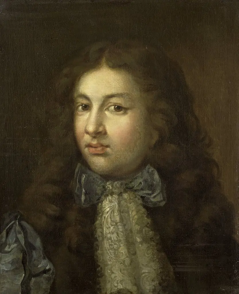Portrait of Thedoor Netscher (1661-1728), the painter's oldest son, by Caspar Netscher