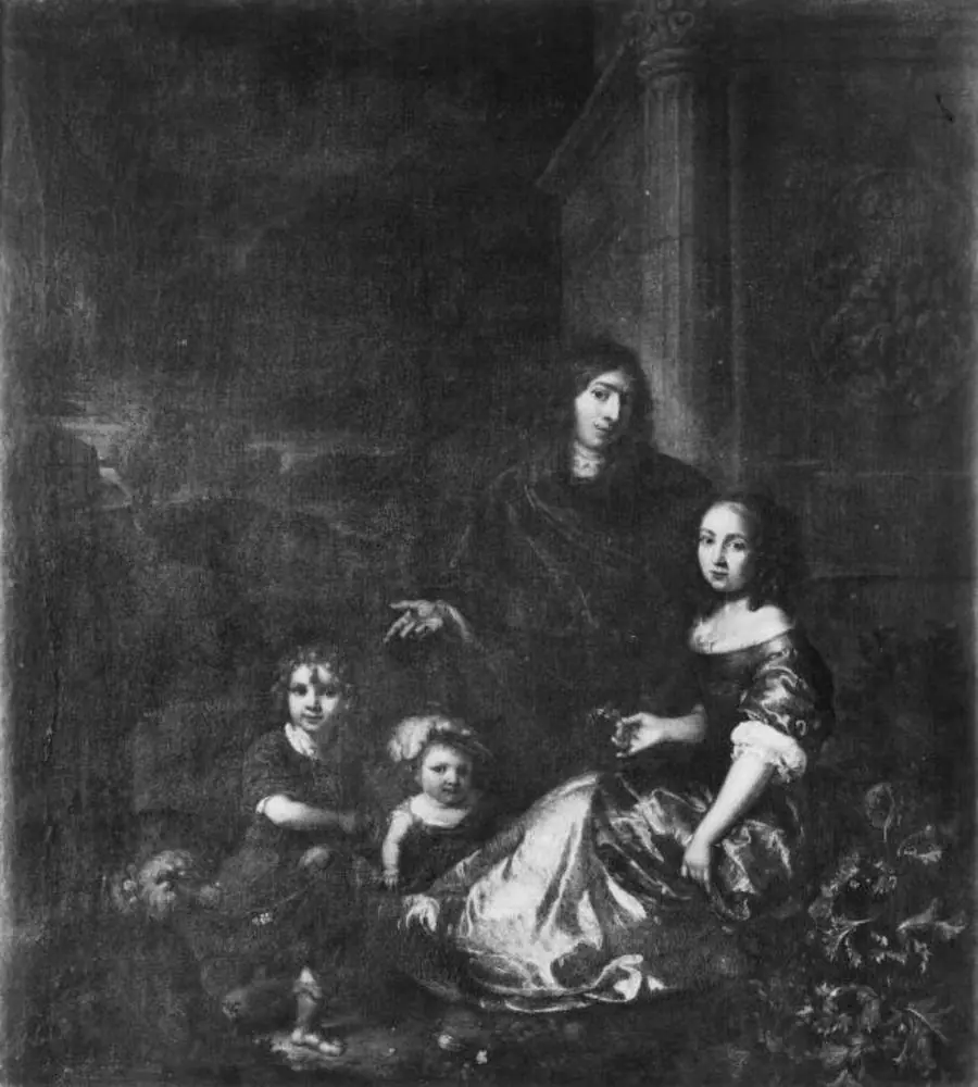 The Artist's Family Portrait, by Caspar Netscher