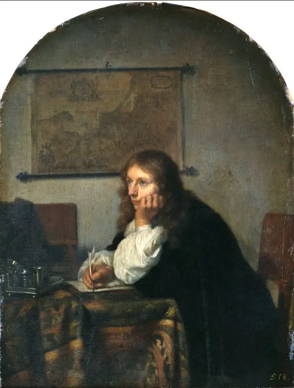 The Letter Writer, by Caspar Netscher