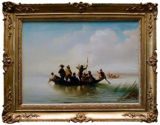 Geuzen-vapaustaistelijoiden aamuinen lähtö, by Caspar Scheuren