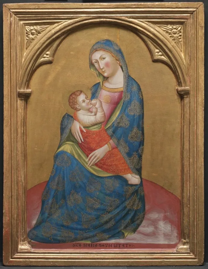 Madonna of Humility, by Catarino Veneziano, unspecified, 1374