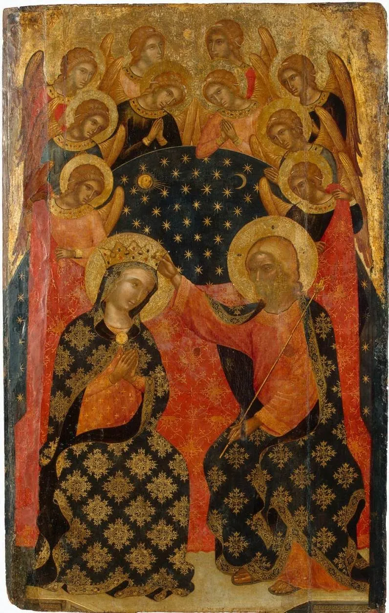 The Coronation of the Virgin, by Catarino Veneziano, tempera, 1360