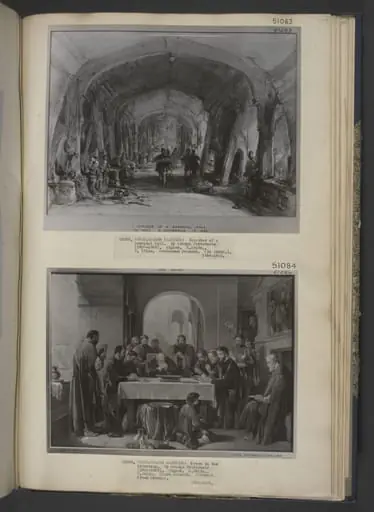 Grace in the Refectory, by Cattermole