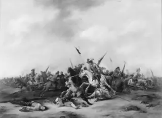 Cavalry and Infantry Skirmish