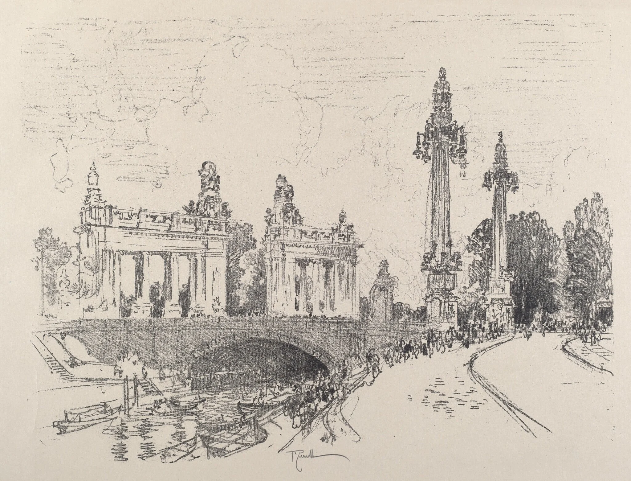 Bridge at Charlottenburg, detail