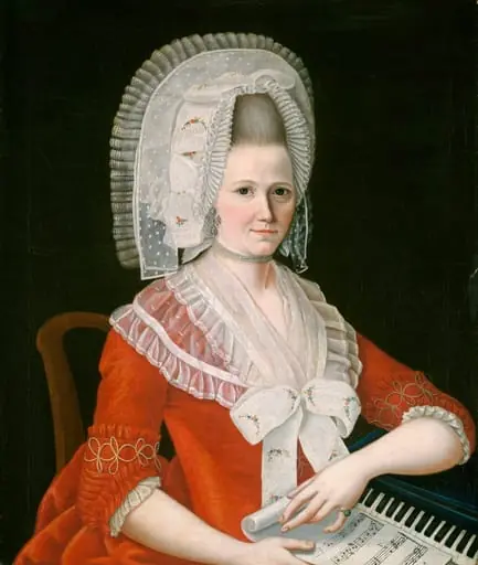 Lady Wearing a Large White Cap, oil, 1780