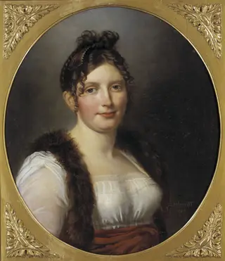 Catharina Charlotta Bågh (1777-1816), gift med friherre Pehr Erik Skjöldebrand, by Per Krafft the Younger, oil, 1812