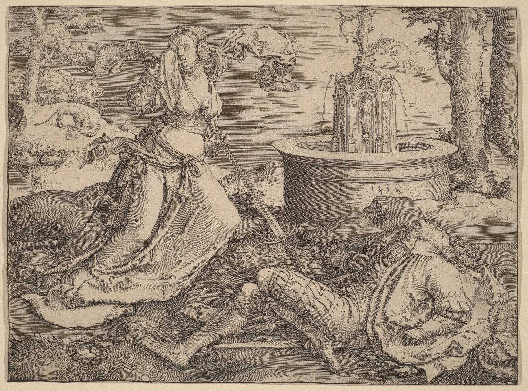 Pyramus and Thisbe, detail