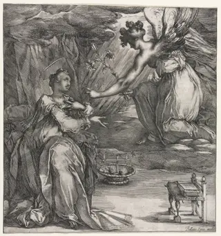 The Annunciation, by Jacques Bellange, 1614