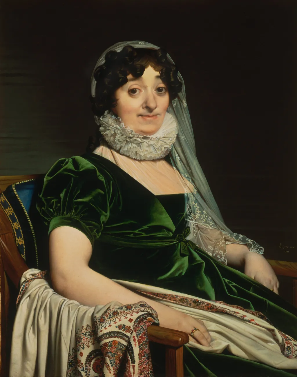 Portrait of the Countess of Tournon, by Jean Auguste Dominique Ingres, oil, 1812